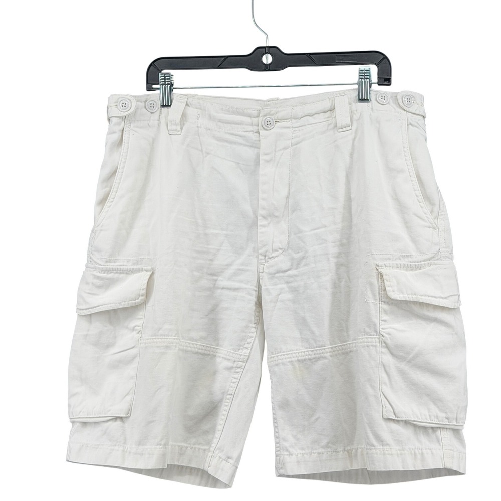 Polo Ralph Lauren Cargo Shorts Men 35 Classic Fit Drill Khaki Cotton Utility